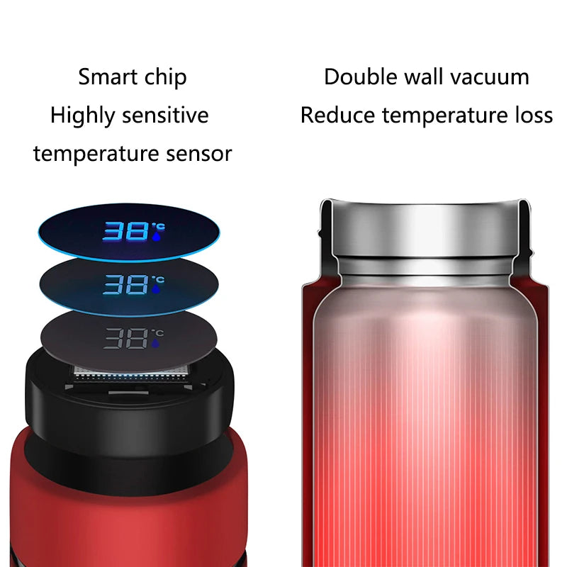 Stainless Steel Smart Digital Water Bottle