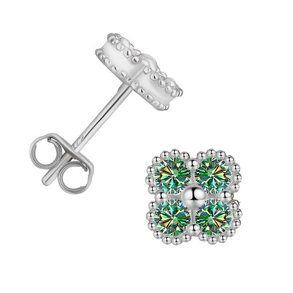 Sparkling Green Moissanite Jewelry Set