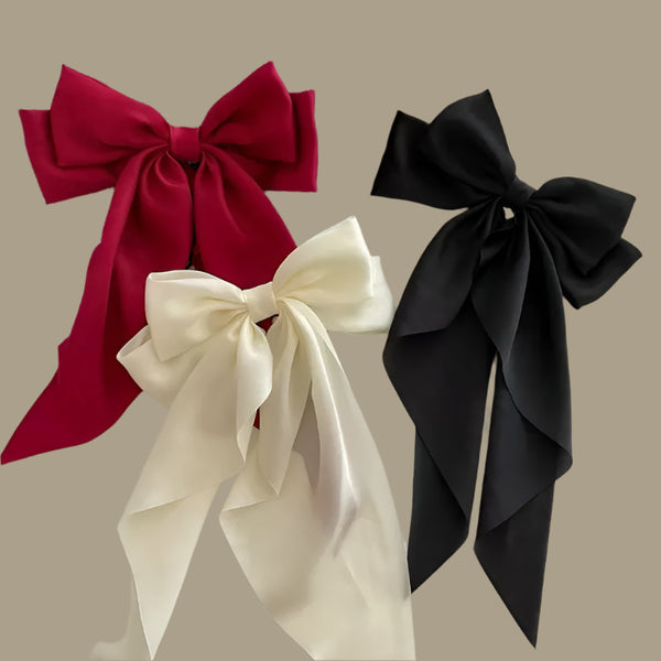 Chic Satin Bow Hair Clip