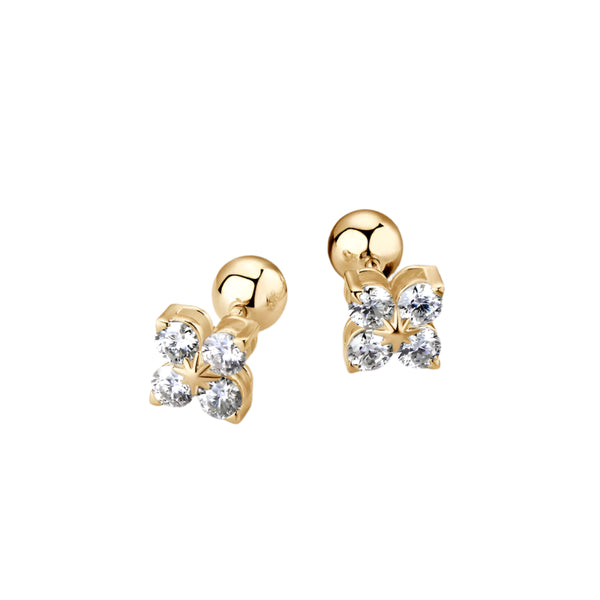 Luxury Moissanite Clover Set