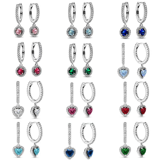 Valentine's Sparkle Sapphire Earrings